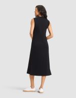 Women's Brushed Bamboo Sleeveless Midi Dress - Image 8