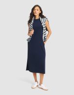 Women's Brushed Bamboo Sleeveless Midi Dress - Image 18