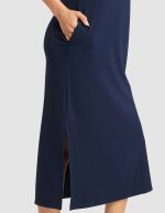 Women's Brushed Bamboo Sleeveless Midi Dress - Image 21