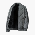 Men’s Padded Jacket with Fleece Lining and Zip Pockets