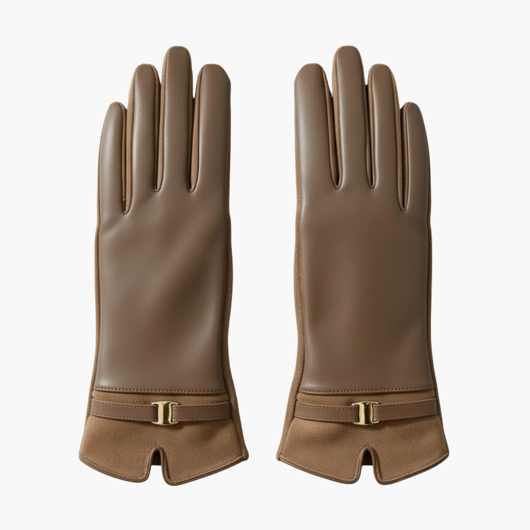 Copy_of_Mahadi_Copy_of_Untitled_Design_35.png Women’s Full Finger Gloves with Lined Interior and Decorative Strap - Image 1