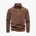 Men’s Fleece Pullover with Half-Zip Neckline