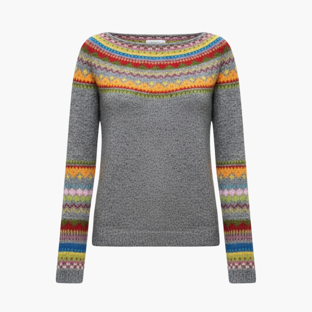 Copy_of_Mahadi_Copy_of_Untitled_Design_65.png Women’s Pullover Sweater with Crew Neck and Straight Hem - Image 1