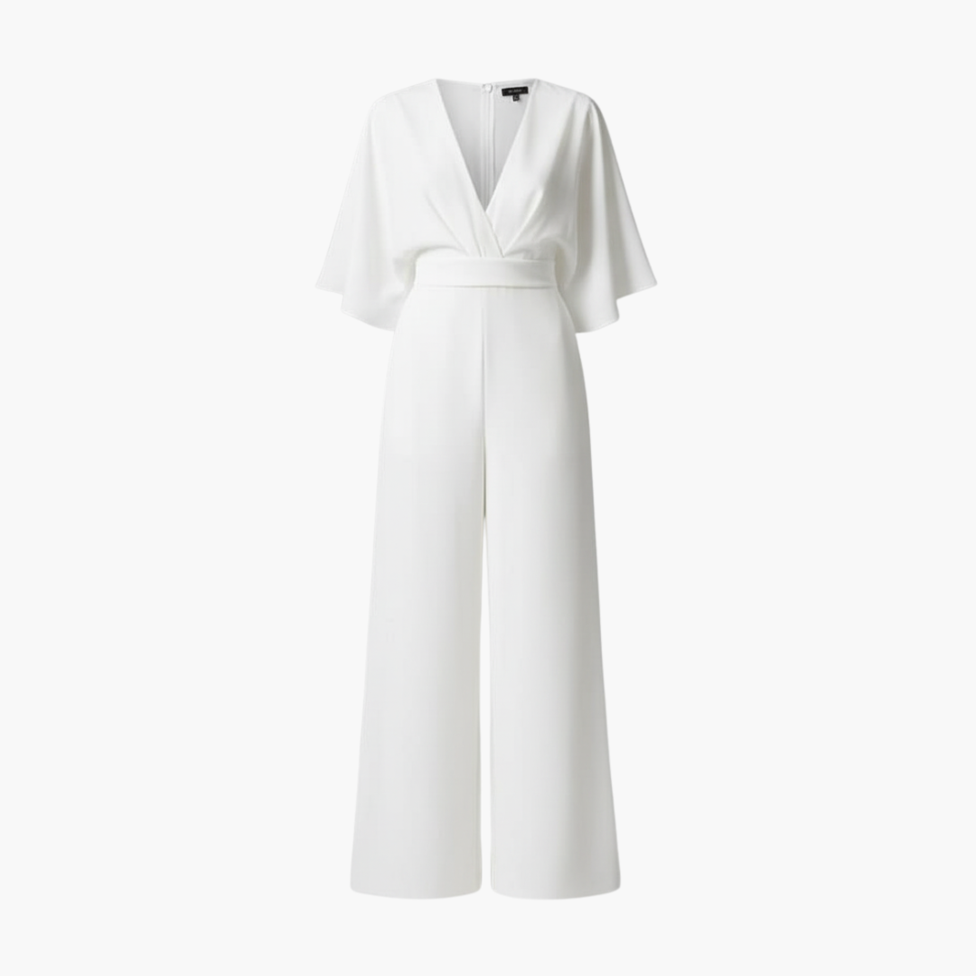 Copy_of_Mahadi_Copy_of_Untitled_Design_69.png Women’s Jumpsuit with V-Neckline and Half Sleeves - Image 1