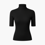Women’s Short-Sleeve Turtleneck Top with Slim Fit - Image 5