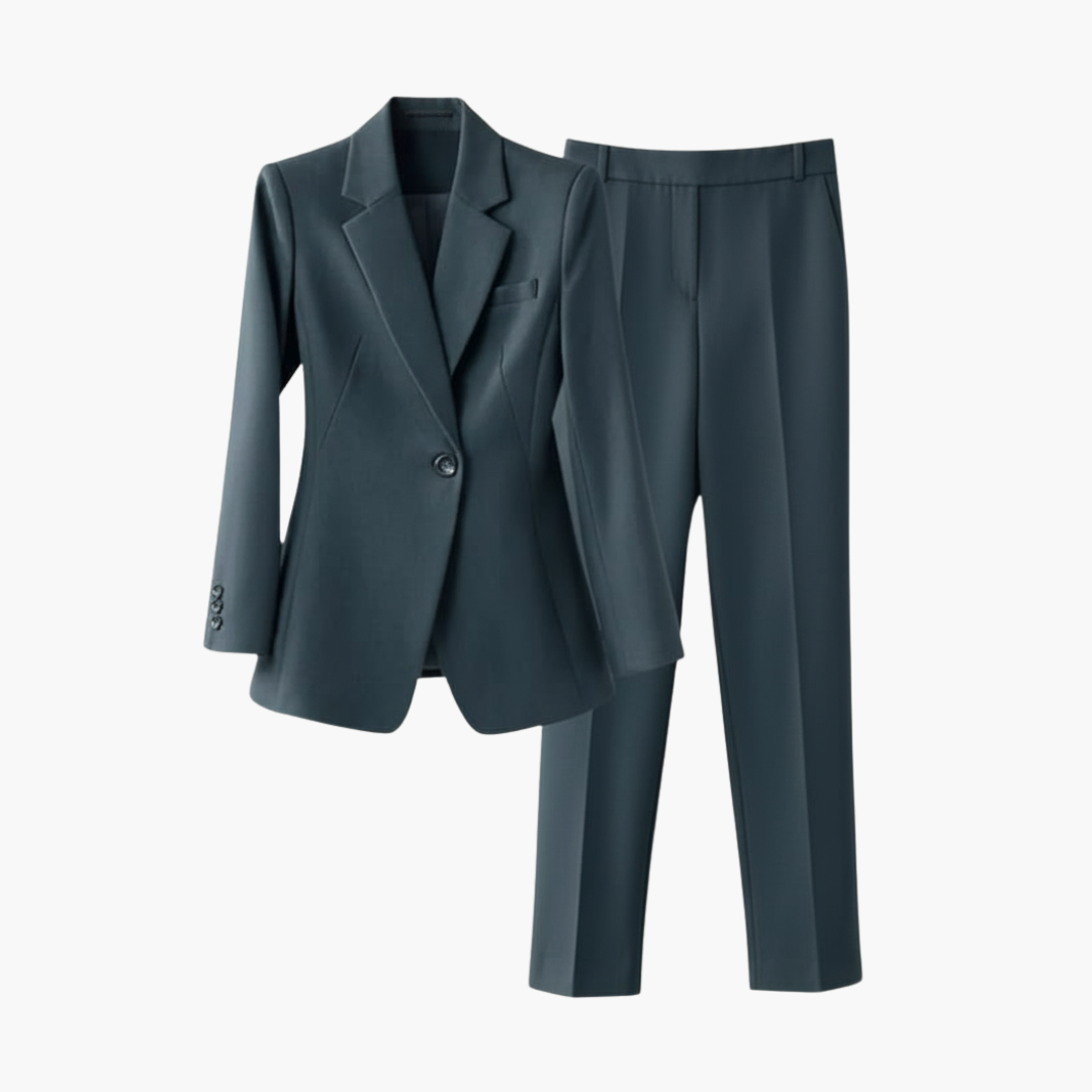 Copy_of_Wilfred_Smith_18_c8d7475c-4ef8-4bbe-a581-89eec8b8da6d.png Women’s Blazer Set with Structured Fit and Straight Trousers - Image 1