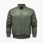 Men’s Bomber Jacket with Zip Closure