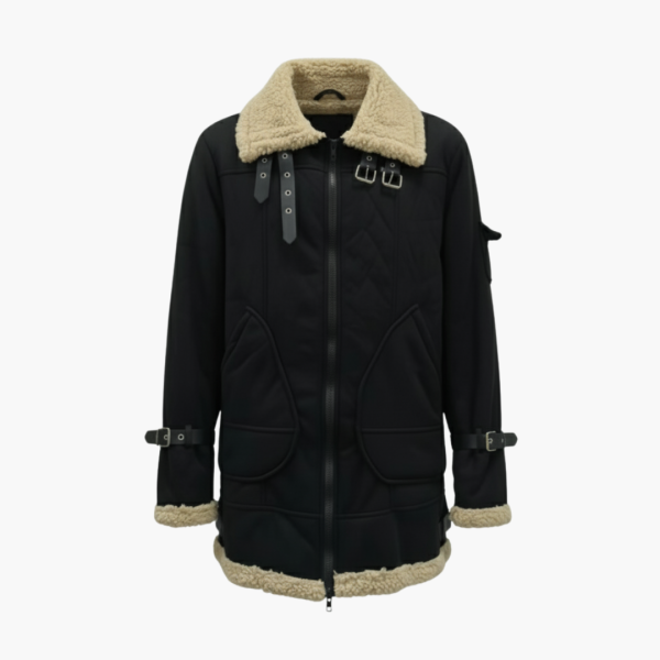 Men’s  Aviator Jacket with Zip Closure
