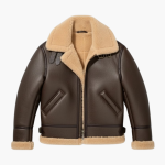 Men’s Aviator Jacket with Wide Collar
