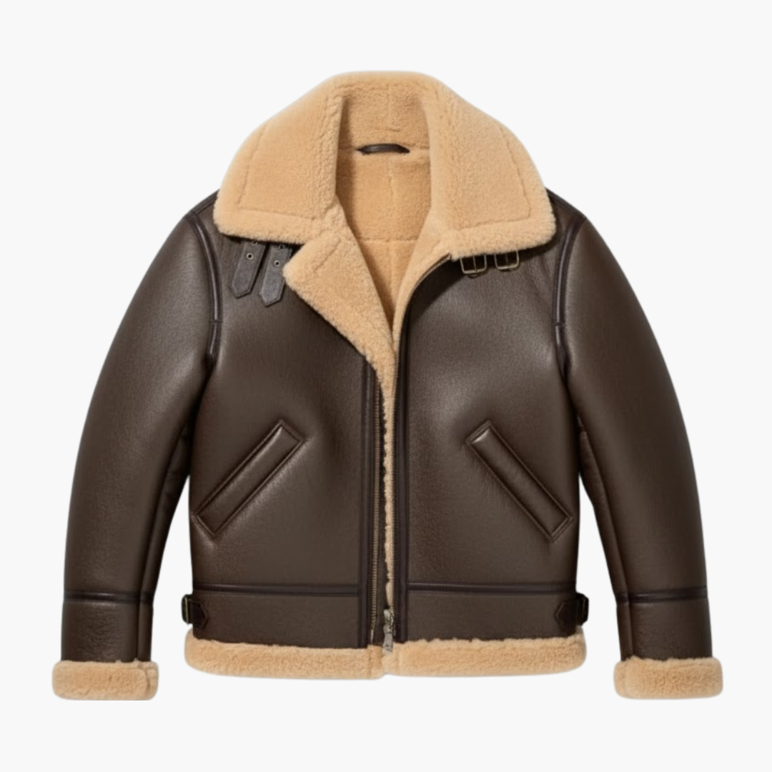 Copy_of_Wilfred_Smith_50_66a6f2d4-c6af-4978-9ae2-1c6c12d231ad.png Men’s Aviator Jacket with Wide Collar - Image 1
