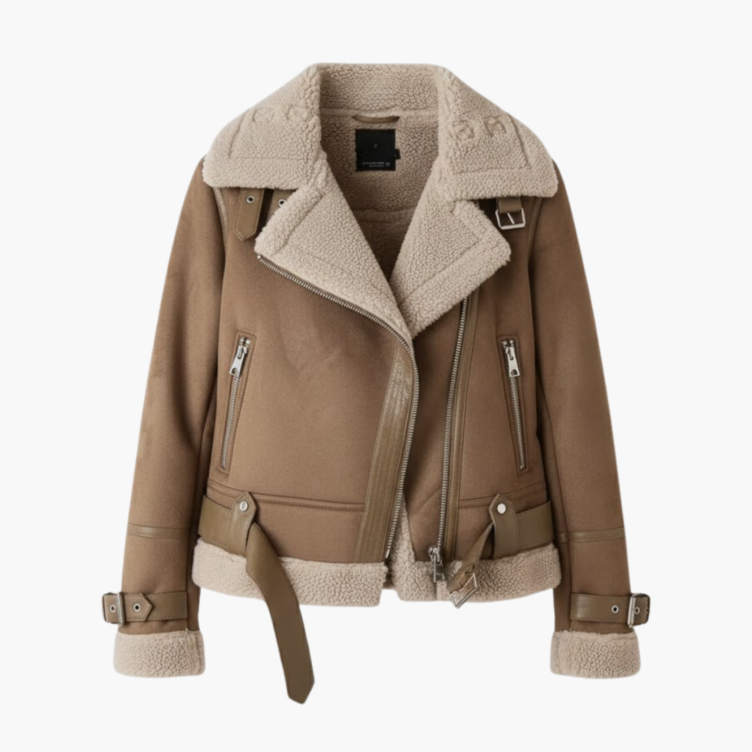 Copy_of_Wilfred_Smith_5_ad603116-dab0-46d5-b6f0-bbdca5241935.png Women’s Zip Jacket with Plush Inner Layer and Adjustable Belt Hem - Image 1