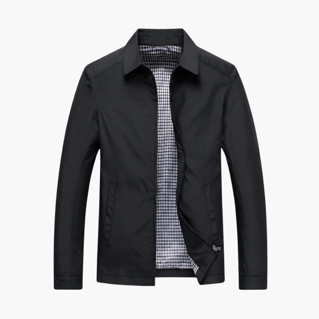 Copy_of_Wilfred_Smith_67.png Men's Jacket with Shirt Collar and Zipper - Image 1