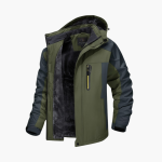 Men’s Outdoor Jacket with Hood and Zipper