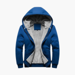 Men's Hooded Jacket with Zipper and Lining - Image 3