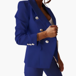 Women's Suit Set with Blazer and Straight Pants - Image 11