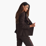 Women's Suit Set with Blazer and Straight Pants - Image 7