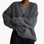 Women’s Cardigan with Textured Surface - Image 3