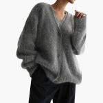 Women’s Cardigan with Textured Surface - Image 2
