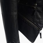 Women's Biker Jacket Black with Studs - Image 3
