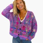 Women’s Cardigan with Patterned Knit - Image 5