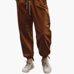 Women's Corduroy Pants with Waistband and Side Pockets - Image 2