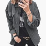 Women's Cord Jacket with Patch Pockets - Image 6