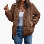 Women's Cord Jacket with Side Pockets - Image 4