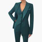 Women's Three-Piece Suit with Blazer, Vest, and Pants - Image 3