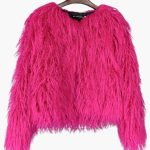 Women's Faux Fur Coat with Long Sleeves and Textured Finish - Image 8