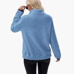 Women's Fleece Pullover with Half Zip - Image 8