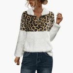 Women's Fleece Pullover with Half Zipper - Image 2