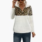 Women's Fleece Pullover with Half Zipper - Image 3