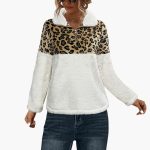 Women's Fleece Pullover with Half Zipper - Image 4