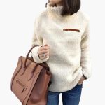 Women's Fleece Pullover with High Collar - Image 5