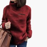 Women's Fleece Pullover with High Collar - Image 6