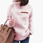 Women's Fleece Pullover with High Collar