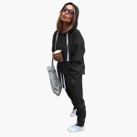 Women's Hoodie and Jogger Set with Drawstrings - Image 3