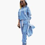 Women's Hoodie and Jogger Set with Drawstrings - Image 4