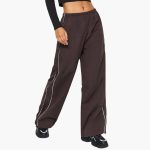 Women's Jogging Pants with Side Stripes - Image 3
