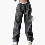 Women's Jogging Pants with Side Stripes - Image 2