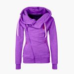Women's Zip-Up Hoodie with Drawstring Hood - Image 4