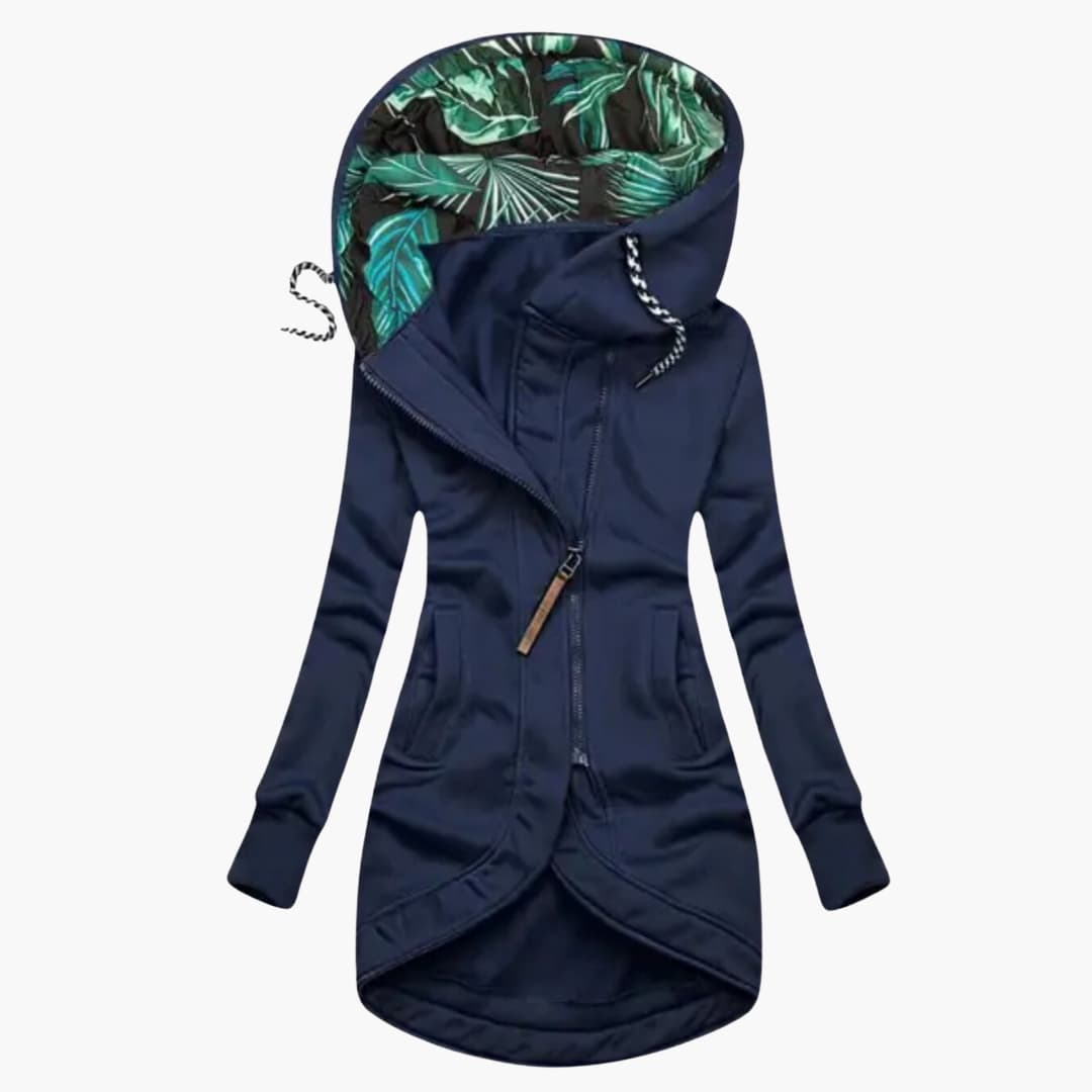 DamenKapuzenjackemitasymmetrischemReissverschlussundFronttaschen_1_238415b2-4df2-44c9-8a36-6fb95ff5f884.jpg Women's Hooded Jacket with Asymmetrical Zipper and Front Pockets - Image 1