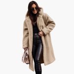 Women’s Hooded Coat with Button Closure - Image 5