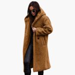 Women’s Hooded Coat with Button Closure - Image 4