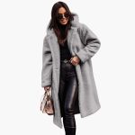 Women’s Hooded Coat with Button Closure - Image 7