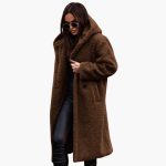 Women’s Hooded Coat with Button Closure - Image 8