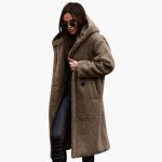 Women’s Hooded Coat with Button Closure - Image 11