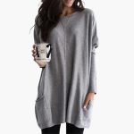 Women's Long Sweater with Round Neck - Image 8