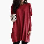 Women's Long Sweater with Round Neck - Image 3