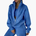 Women's Lounge Set with Half Zip Sweatshirt - Image 3